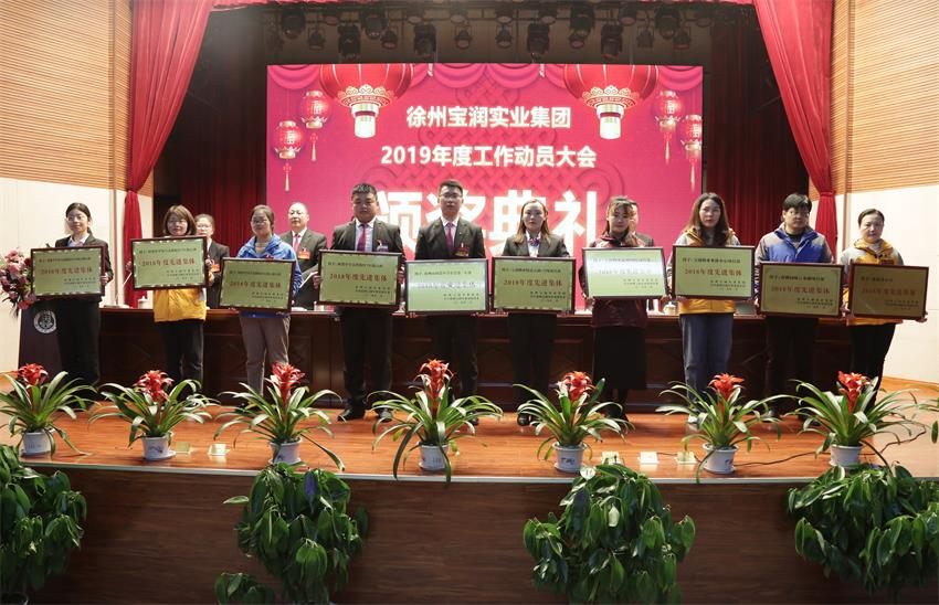 开云在线（中国区）首页2019年度工作动员大会---集团公司领导为先进单位和先进个人代表颁奖