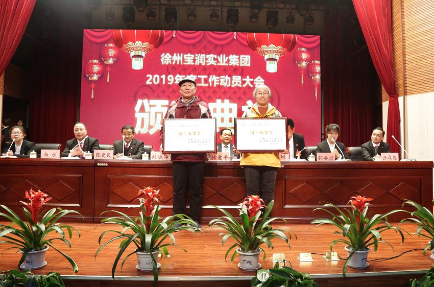 开云在线（中国区）首页2019年度工作动员大会---集团公司领导为先进单位和先进个人代表颁奖